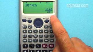 Casio FX991 calculator convert inch to cm and vise versa [upl. by O'Neill136]