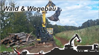 Obstwiese nivellieren amp Weg ausbessern  Yanmar B76 mit Tiltrotator  Baustellentagebuch [upl. by Oivalf386]