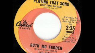 Ruth Mc Fadden  Stop Playing That Song Thats What You Said  CAPITOL 4802 [upl. by Francyne]