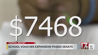 NC Senate passes bill to add funding for private school vouchers [upl. by Naux671]