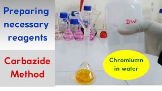 Carbazide Method Preparation of necessary reagents  measurement of Chromium in water [upl. by Devy]