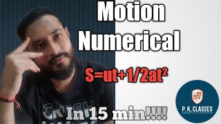 Motion  Numerical of second equation of motion  Sut12at2  BY Parikshit sir pkclasses [upl. by Hanima]