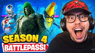 NEW Season 4 BATTLE PASS in Fortnite Marvel [upl. by Karol240]