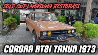 Toyota Corona RT81 tahun 1973‼️ mobil jarang Siap di Restorasi [upl. by Pardner]