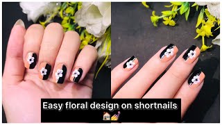 Quick and Easy Nail Art Design For beginners 🏠💅 Nail Art Design 2024 nails viralvideo easy [upl. by Rayham]