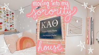 MOVING INTO MY SORORITY HOUSE  Kappa Alpha Theta at Wake Forest University [upl. by Columbus]