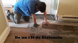 Como Instalar Piso Laminado Sobre Suelo de Madera [upl. by Debera]