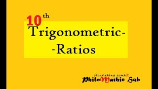 Easiest method with strong concept to solve any Trigonometric Ratios of Class10th philomathichub [upl. by Rothmuller]