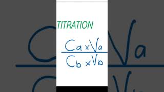 TITRATION with volume and concentration [upl. by Ellertnom]