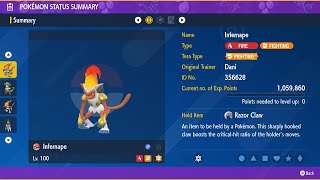 Infernape Mirror Match  Solo  7 Star Infernape Raid  Pokemon ScarletViolet [upl. by Mauldon]