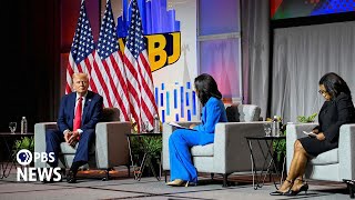 WATCH FULL EVENT Trump speaks at National Association of Black Journalists conference in Chicago [upl. by Anomer120]