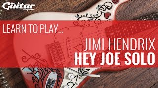 Jimi Hendrix Hey Joe Solo Lesson  TGM Learn To Play [upl. by Corin]