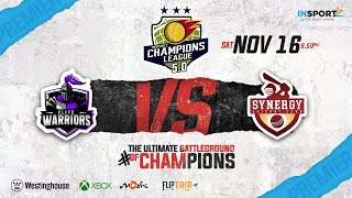 INSPORTZ CHAMPIONS LEAGUE 50  PREMIER  OCTNOV 24  ELITE WARRIORS VS SYNERGY [upl. by Acirehs]