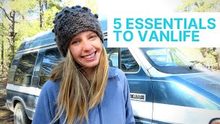 5 VANLIFE ESSENTIALS  MUST HAVES FOR LIVING IN A VEHICLE  POWER KITCHEN VAN CURTAINS [upl. by Hseham]