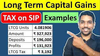 Long Term Capital Gains TAX  Income Tax on LTCG with SIP Examples Hindi [upl. by Asehr529]