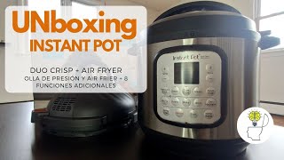 Unboxing INSTANT POT DUO CRISP  AIR FRYER en español [upl. by Bahe]