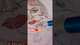 Navratri Special Drawingpencil colour drawing sandyraj777 pencilart drawing realisticart [upl. by Zap]