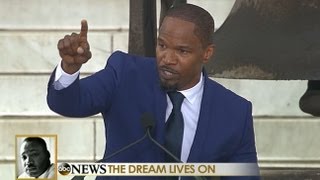 Jamie Foxx March on Washington Speech Next Generation Needs to Continue Fight for Equality [upl. by Adner]