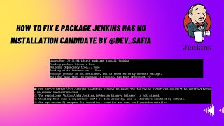 How to fix E Package jenkins has no installation candidate by devsafia [upl. by Dloniger]