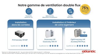 Découvrez la gamme VMC double flux Atlantic [upl. by Sherwynd525]