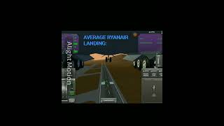 AVERAGE RYANAIR LANDING  TFS AVIATION RYANAIR [upl. by Inahs]