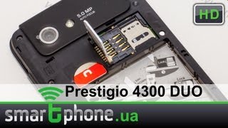 Prestigio MultiPhone 4300 DUO  обзор [upl. by Aihsemot129]