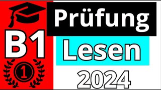 GAST  B1 Prüfung  Lesen Übungssatz  GAST DTZ 2024 TEST [upl. by Novyart]