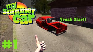 Starting FRESH In My Summer Car Day 1 Live Attempt 2 [upl. by Oicnedif]