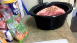 Crockpot corned beef [upl. by Aihsenrad]