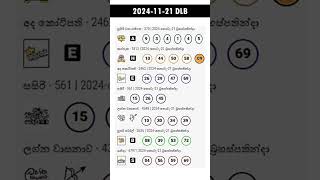 2024 නොවැම්බර් 21 NLB සහ DLB ලොතරැයි ප්‍රතිඵල [upl. by Rebba]