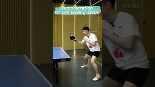 Demonstration of connecting steps tabletennis pingpong tabletennisdaily 乒乓球 [upl. by Terrence363]