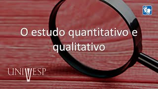 Projetos e Métodos para a Produção do Conhecimento  O estudo quantitativo e qualitativo Libras [upl. by Inasah420]