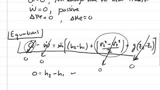 Thermodynamics Steady Flow Energy Balance 1st Law Throttle [upl. by Nogas926]