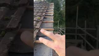 Dry verge system being installed repair southwales roofer roof rooferlife roofing [upl. by Angel55]