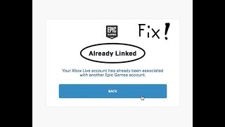 How to fix Xbox AccountPlaystation Account is already linked on Epic Games [upl. by Marnia]