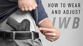 How To Wear And Conceal An IWB Holster by Alien Gear Holsters [upl. by Lrac]