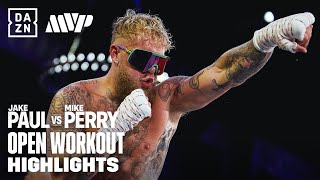 MEDIA WORKOUT HIGHLIGHTS  Jake Paul vs Mike Perry [upl. by Cerf]