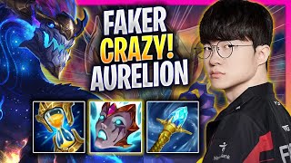 FAKER CRAZY GAME WITH AURELION SOL  T1 Faker Plays Aurelion Sol MID vs Qiyana  Season 2024 [upl. by Hartley]