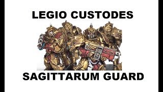 Painting Showcase Legio Custodes Sagittarum Guard  Talons Of The Emperor [upl. by Ellerey]