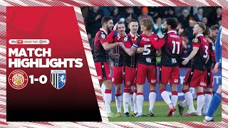 Stevenage v Gillingham highlights [upl. by Eisej942]