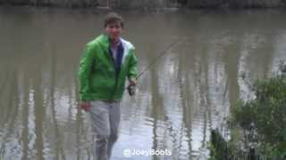 Fox and Friends cohost Tucker Carlson FlyFishing in Central Park [upl. by Blackburn]