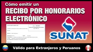 Cómo emitir un recibo por honorarios electrónico paso a paso【2021】 [upl. by Cassi]