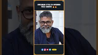 Sukumar Style in Opening Title Credits 🔥🔥  Sukumar  Pushpa 2  Sukku  THYVIEW [upl. by Wain]