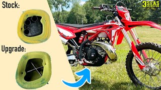 2023 Beta XTrainer Hard Enduro Build 15 Air Filter Cage Upgrade 3 Seas Recreation [upl. by Sedicla]