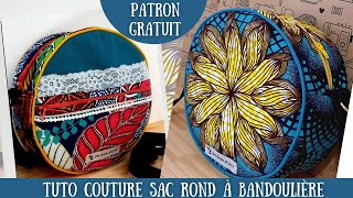 Tuto Couture Sac Rond à Bandoulière [upl. by Huang]