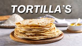 Hoe maak je tortillas simpel basis recept [upl. by Alrahc]