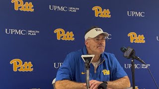 Pat Narduzzi speaks to the media following Pitt’s 4825 loss to SMU [upl. by Sidonia]