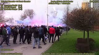 Stal Rzeszów  Ruch Chorzów Doping oraz oprawa eWinner 2 liga 16042022 [upl. by Tallou]