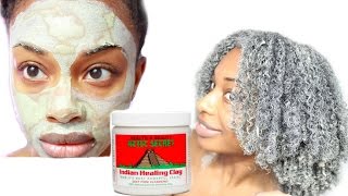 Bentonite Clay Review and Demo  Natural Hair and Skin [upl. by Aley]