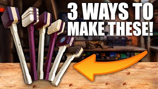 3 Ways To Make BEAUTIFUL Wooden Mallets  EASY DIY [upl. by Mears]